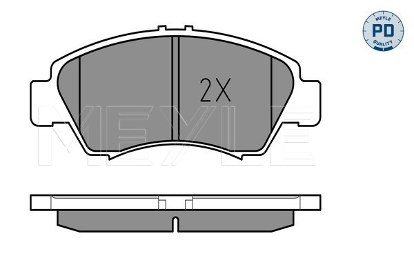 Brake Pad Set, disc brake - 025 216 9715/PD MEYLE