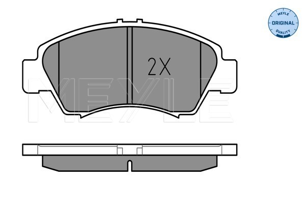Brake Pad Set, disc brake - 025 216 9715/W MEYLE