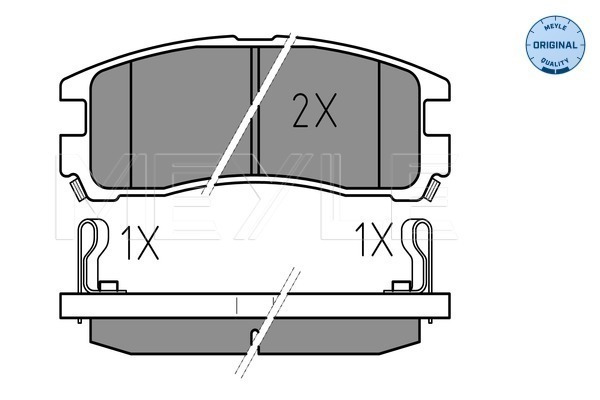 Brake Pad Set, disc brake - 025 217 0615/W MEYLE
