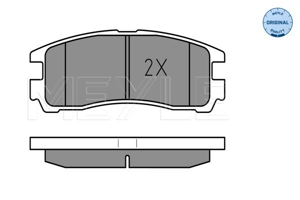 Brake Pad Set, disc brake - 025 217 0615/W MEYLE