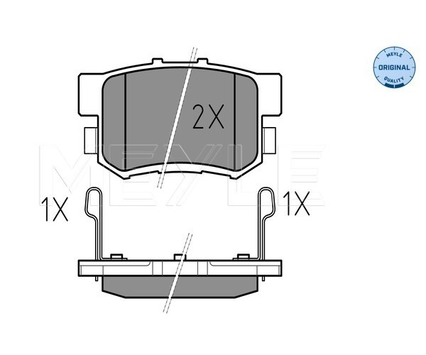 Brake Pad Set, disc brake - 025 217 1914/W MEYLE