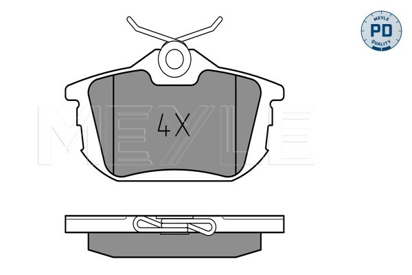 Brake Pad Set, disc brake - 025 218 6115/PD MEYLE