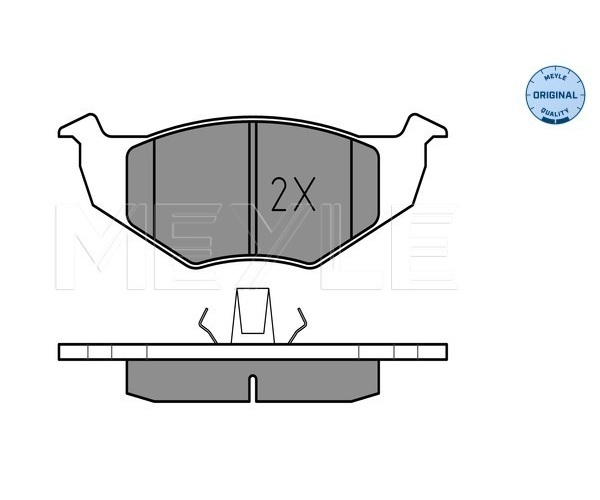 Brake Pad Set, disc brake - 025 218 6615 MEYLE