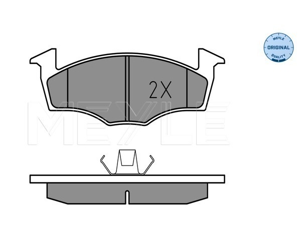 Brake Pad Set, disc brake - 025 218 6615 MEYLE