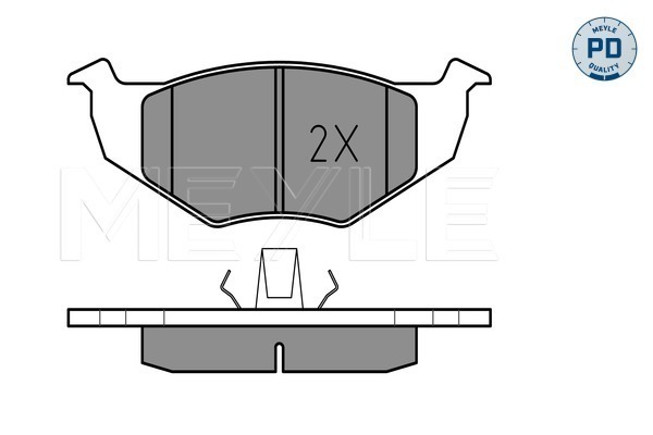 Brake Pad Set, disc brake - 025 218 6619/PD MEYLE