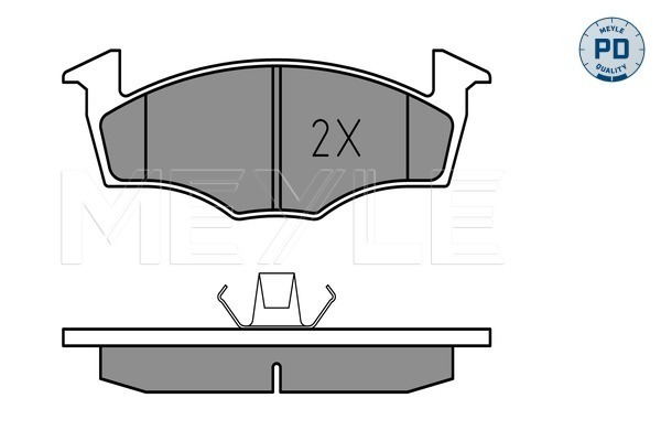 Brake Pad Set, disc brake - 025 218 6619/PD MEYLE