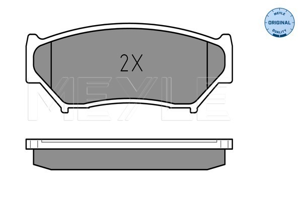 Brake Pad Set, disc brake - 025 219 0715/W MEYLE
