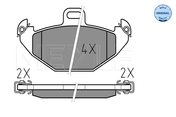 Brake Pad Set, disc brake - 025 219 6514 MEYLE