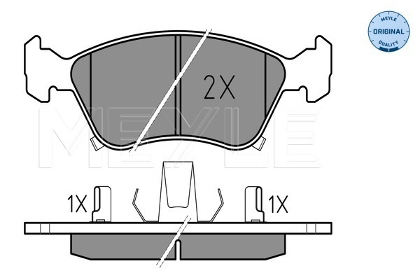 Brake Pad Set, disc brake - 025 219 7617/W MEYLE
