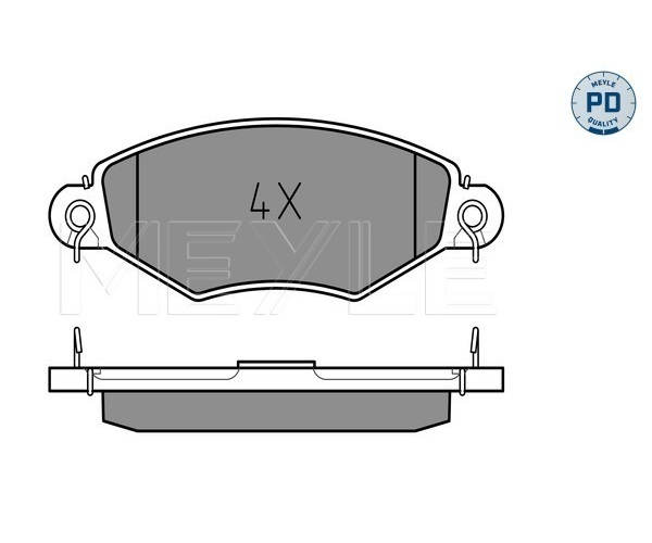 Brake Pad Set, disc brake - 025 219 8018/PD MEYLE