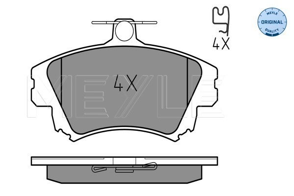 Brake Pad Set, disc brake - 025 219 8317 MEYLE