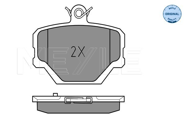 Brake Pad Set, disc brake - 025 219 9915 MEYLE