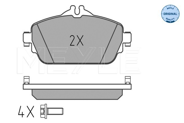 Brake Pad Set, disc brake - 025 220 3119 MEYLE
