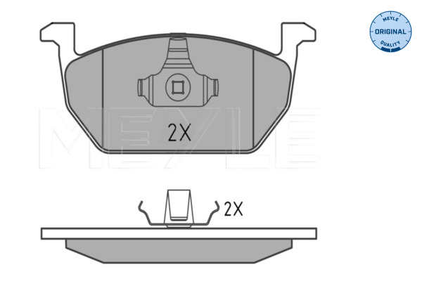 Brake Pad Set, disc brake - 025 220 3517 MEYLE