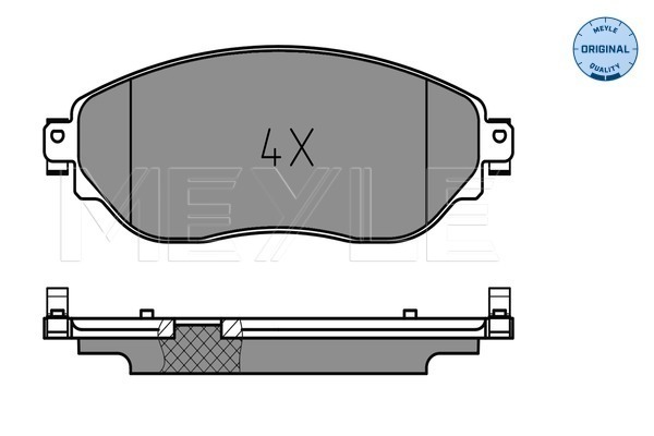 Brake Pad Set, disc brake - 025 220 8718 MEYLE