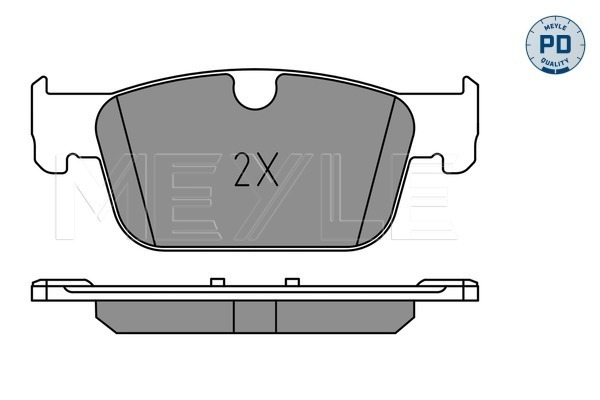 Brake Pad Set, disc brake - 025 220 9817/PD MEYLE