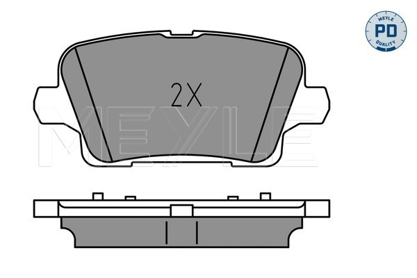 Brake Pad Set, disc brake - 025 221 2317/PD MEYLE