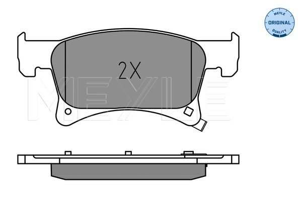 Brake Pad Set, disc brake - 025 221 2318 MEYLE