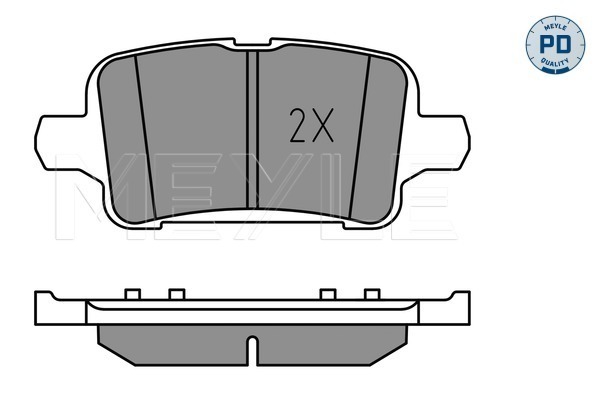 Brake Pad Set, disc brake - 025 221 2917/PD MEYLE