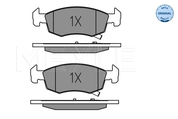 Brake Pad Set, disc brake - 025 221 4317 MEYLE