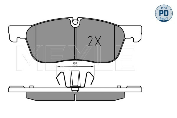 Brake Pad Set, disc brake - 025 221 4519/PD MEYLE