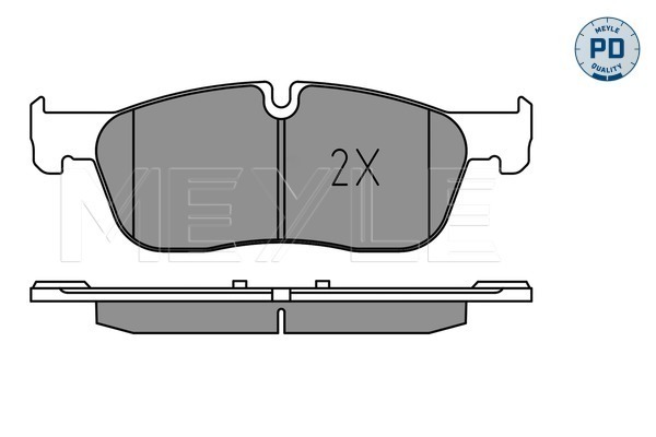 Brake Pad Set, disc brake - 025 221 4519/PD MEYLE