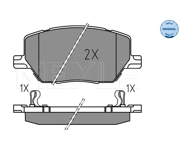 Brake Pad Set, disc brake - 025 221 6520 MEYLE