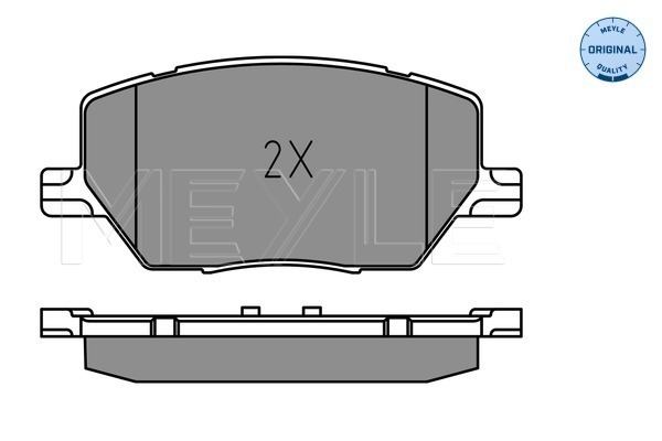Brake Pad Set, disc brake - 025 221 6520 MEYLE