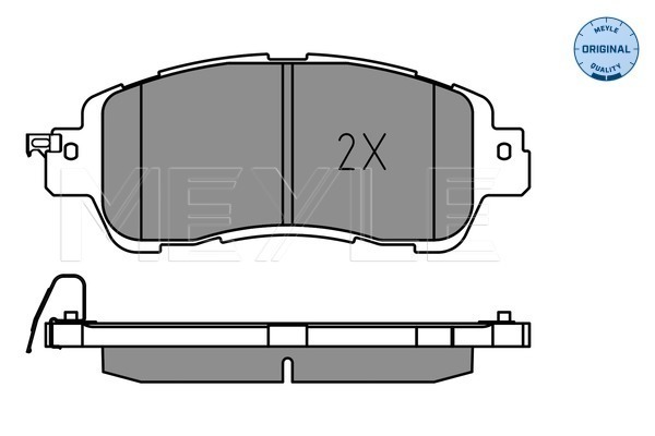 Brake Pad Set, disc brake - 025 222 3515 MEYLE
