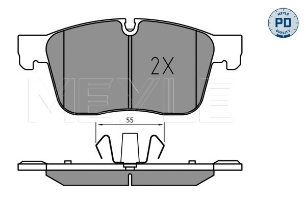 Brake Pad Set, disc brake - 025 223 0218/PD MEYLE