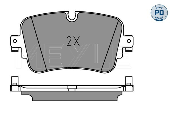 Brake Pad Set, disc brake - 025 223 0717/PD MEYLE