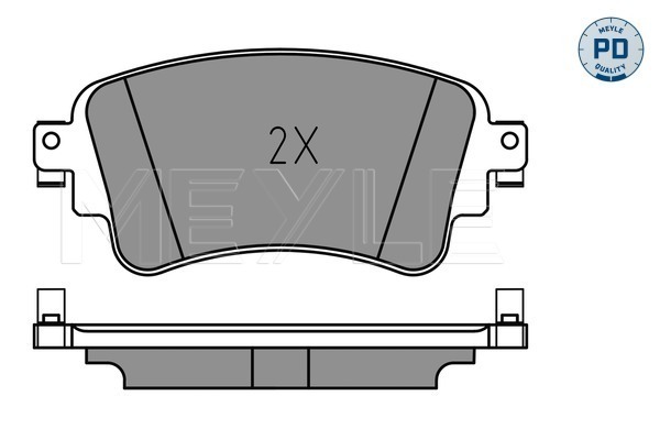 Brake Pad Set, disc brake - 025 223 0817/PD MEYLE