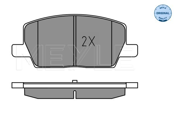 Brake Pad Set, disc brake - 025 223 1119 MEYLE