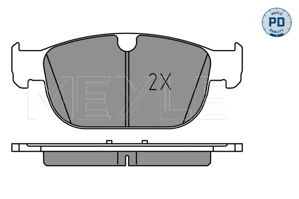 Brake Pad Set, disc brake - 025 223 1719/PD MEYLE