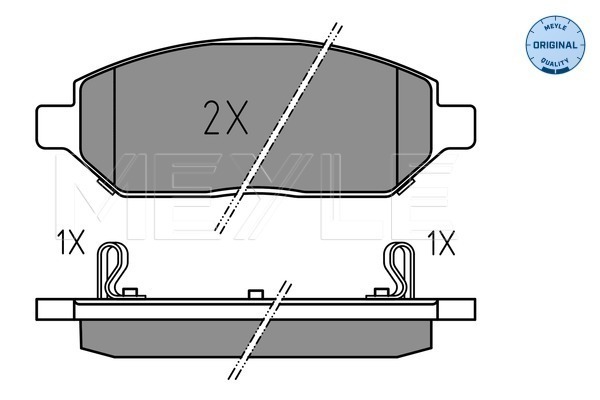 Brake Pad Set, disc brake - 025 223 2618 MEYLE