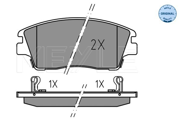 Brake Pad Set, disc brake - 025 223 2917 MEYLE