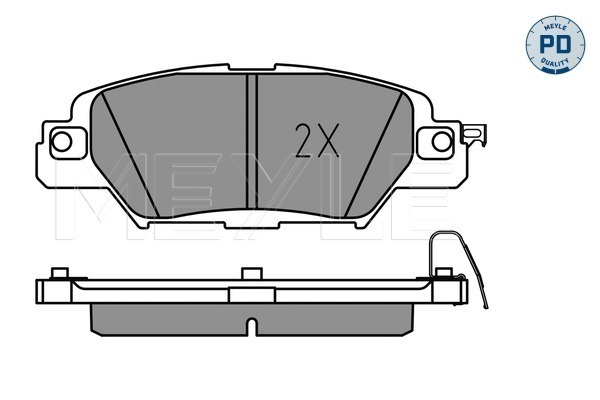Brake Pad Set, disc brake - 025 223 3214/PD MEYLE