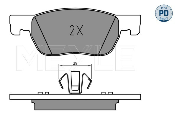 Brake Pad Set, disc brake - 025 223 4220/PD MEYLE
