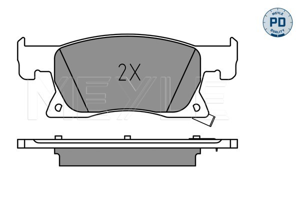 Brake Pad Set, disc brake - 025 223 4220/PD MEYLE