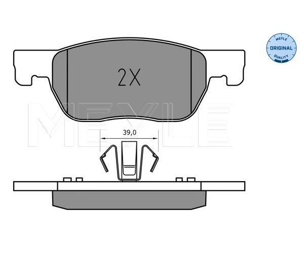 Brake Pad Set, disc brake - 025 223 4220 MEYLE