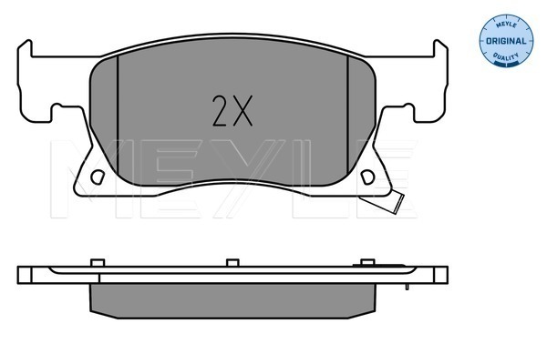 Brake Pad Set, disc brake - 025 223 4220 MEYLE