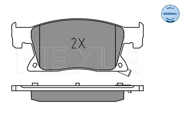 Brake Pad Set, disc brake - 025 223 4519 MEYLE