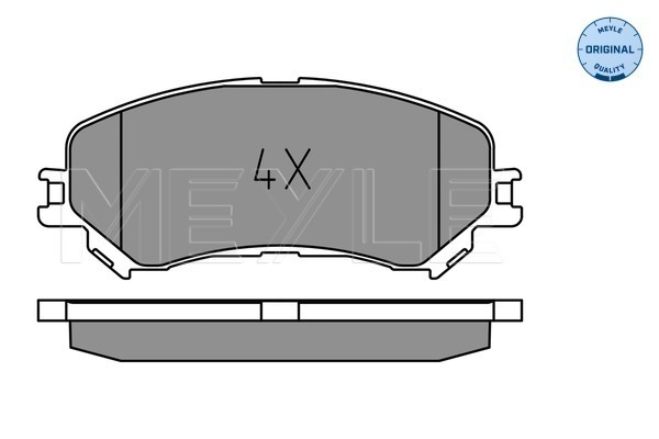 Brake Pad Set, disc brake - 025 223 4719 MEYLE