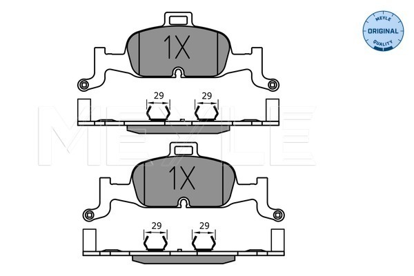 Brake Pad Set, disc brake - 025 224 0216 MEYLE