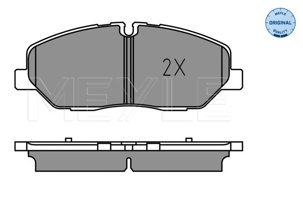 Brake Pad Set, disc brake - 025 224 2020/PD MEYLE