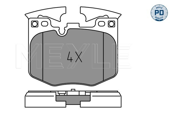 Brake Pad Set, disc brake - 025 224 2520/PD MEYLE