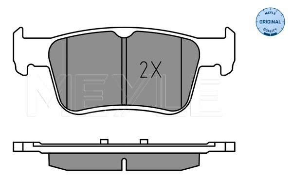Brake Pad Set, disc brake - 025 224 2915 MEYLE