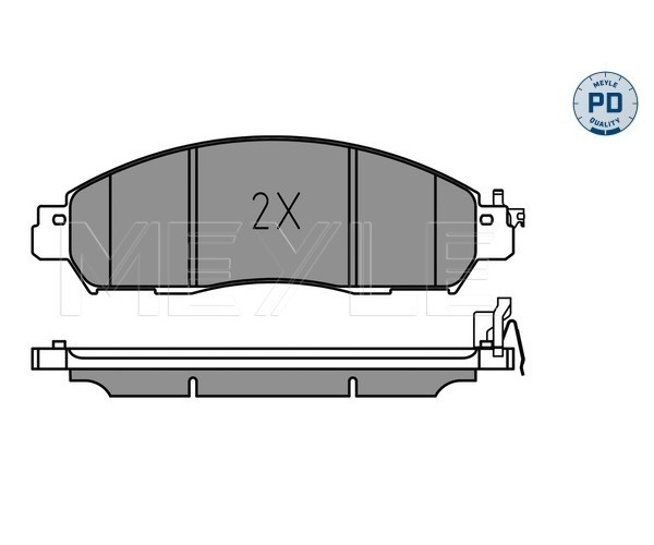 Brake Pad Set, disc brake - 025 224 3917/PD MEYLE