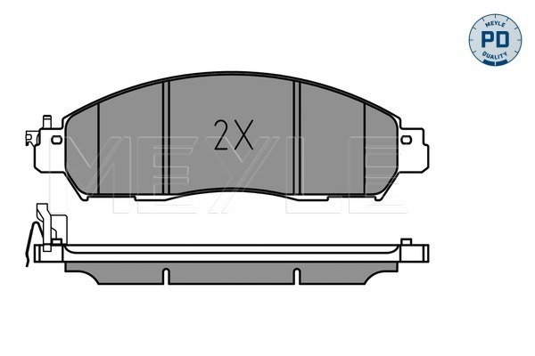 Brake Pad Set, disc brake - 025 224 3917/PD MEYLE
