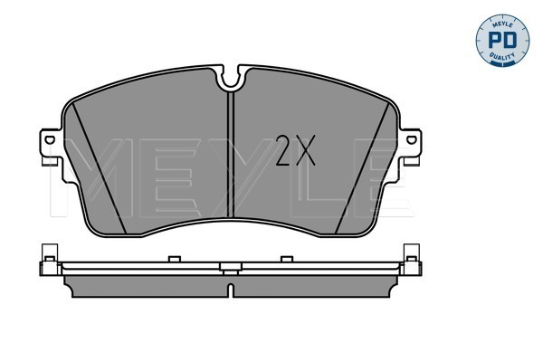 Brake Pad Set, disc brake - 025 224 8517/PD MEYLE